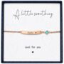 Personalised Curve Bar Birthstone Bracelet Engrave Name Symbols, thumbnail 2 of 12