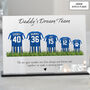 Personalised Dad Dream Team Football Shirt Plaque, thumbnail 2 of 10