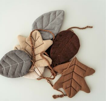 Quilted Cotton Leaf Garland, 2 of 9