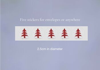 Golden Butterfly Christmas Tree Card With Butterfly Snow, 4 of 12