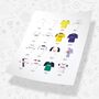 Tottenham Classic Retro Kits Team Print, thumbnail 3 of 4