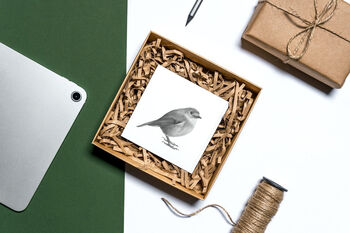 Atlas The Robin Luxury Blank Greeting Card And Envelope, 4 of 4