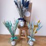 Blue Dried Flowers With Personalised Vase Christmas Gift, thumbnail 5 of 8