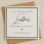 Personalised Leather 3rd Anniversary Card For Husband Or Wife, thumbnail 1 of 2