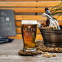 Personalised King/Queen Of Beer Engraved Pint Glass, thumbnail 1 of 2