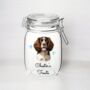 Personalised Springer Spaniel Kilner Style Treat Jar B, thumbnail 2 of 2