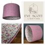 Alice Dog Rose Pink Tweed Floral Lined Lampshades, thumbnail 7 of 7