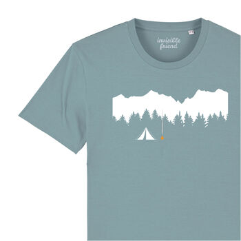 Wild Camping Organic Cotton T Shirt, 2 of 3