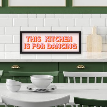 This Kitchen Is For Dancing Framed Print, 11 of 12