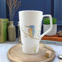 Kingfisher Bone China Latte Mug, thumbnail 1 of 12