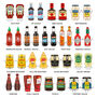 Personalised Family Condiments Print, thumbnail 5 of 7