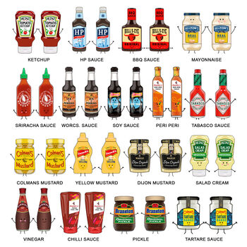 Personalised Family Condiments Print, 5 of 7