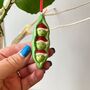 Ceramic Peas In A Pod Christmas Decoration, thumbnail 4 of 7