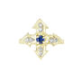 Sapphire And Diamond Cross Ring, thumbnail 3 of 3