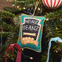 Heinz Beanz Embroidered Christmas Decoration, 10cm, thumbnail 3 of 3
