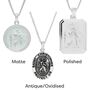 Personalised St Christopher Small Silver Necklace, thumbnail 9 of 12