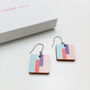 Flow Wooden Drop Earrings, thumbnail 3 of 10