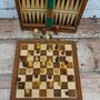 Wooden Birthday Game, Fathers Day Gift; Multi Chess Backgammon Set, thumbnail 6 of 7