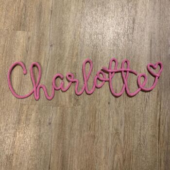 Personalised Knitted Wire Name, 10 of 12