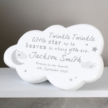 Personalised Twinkle Twinkle Resin Baby Loss Memorial, 3 of 6