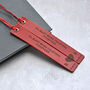 Personalised Leather Bookmark Set Valentine's Gift For Him And Her, thumbnail 2 of 11