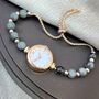 Elegant Rose Gold Beaded Dial Bracelet Watch, thumbnail 5 of 5