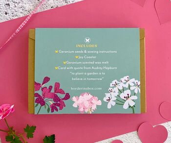 New Beginnings Gift Box With Seeds, Wax Melt And Inspirational Postcard Letterbox Gift, 3 of 10