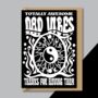 Cool Psychedelic Father’s Day Card For Dad, thumbnail 1 of 4