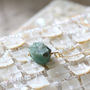 Raw Emerald Stone Necklace, thumbnail 9 of 12