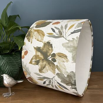Appleby Woodland Autumn Leaves Drum Lampshades, 8 of 9