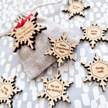 Wooden Personalised Family Christmas Tokens, 5 of 5