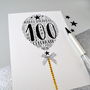 100th Happy Birthday Balloon Sparkle Card, thumbnail 2 of 11