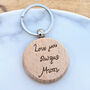 Personalised Doodle Drawing Disc Keyring, thumbnail 2 of 4