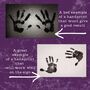 Personalised Father's Day Handprint And Message Metal Wall Hanging, thumbnail 3 of 3