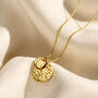 Personalised Mummy And Baby Textured Disc Necklace, thumbnail 3 of 9