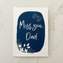 Miss You Dad Plantable Seeded Father's Day Card, thumbnail 2 of 4