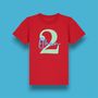 Personalised Birthday Age Organic T Shirt, thumbnail 2 of 9