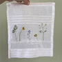 Pressed Wildflower And Words Upcycled Stitched Art, thumbnail 8 of 10