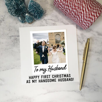 Husband Christmas 3D Photo Card, 3 of 4