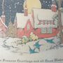 Christmas Village Illustration Hand Printed Cotton Tote, thumbnail 4 of 5