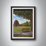 Highbury Fields Islington Travel Poster Art Print, thumbnail 1 of 8