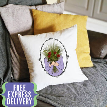 Personalised Birth Flower Cushion Gift, 2 of 11