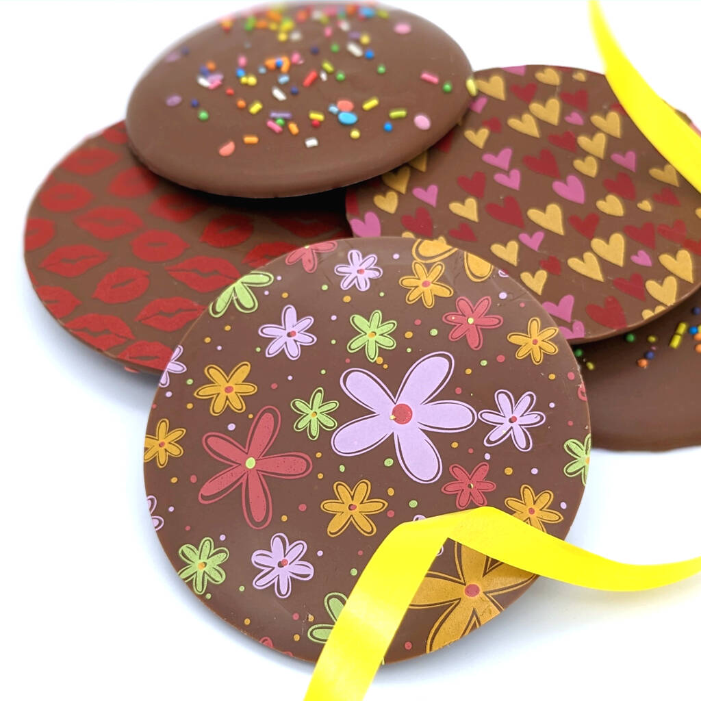 Mother's Day Giant Decorated Milk Chocolate Buttons, 1 of 8