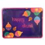 Happy Diwali Serving Trays 3pk Purple And Pink, thumbnail 1 of 3