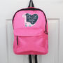 Personalised Dinosaur Pink Backpack, thumbnail 4 of 5