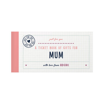Personalised Book Of Giftable Tickets For Mum/Grandma, 8 of 11