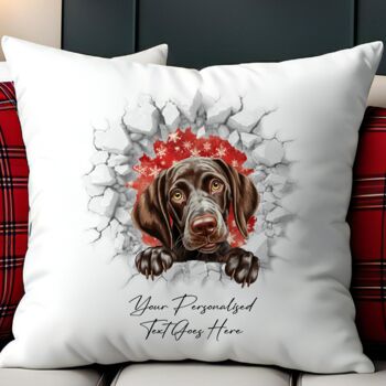 Personalised Christmas German Pointer Break Through, 5 of 11