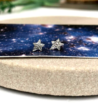Graduation Well Done Sterling Silver Tiny Star Earrings, 12 of 12