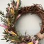 Large Spring Dried Flower Wreath, thumbnail 6 of 9