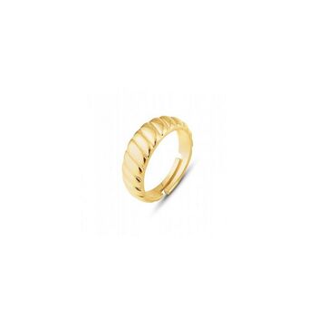 Croissant Ring In Sterling Silver And Gold Vermeil, 5 of 5